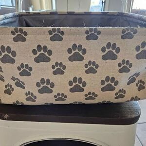 Dog Treat Or Toy Clothe  Basket 16" x 12" x 7"